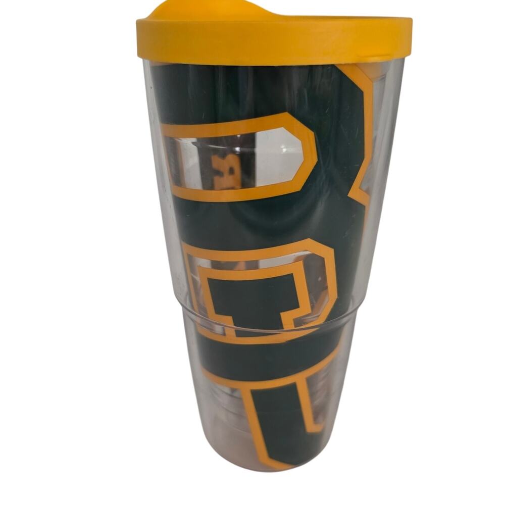 TERVIS Baylor University Bears 24oz Insulated Tumbler Green Yellow Clear W/ Lid